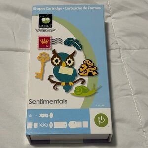 Cricut Sentimentals Cartridge with Colorful Shapes